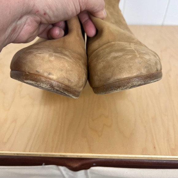 Rag & Bone Kinsey Tan Heeled Nubuck Booties SZ 7.5 - Picture 8 of 11